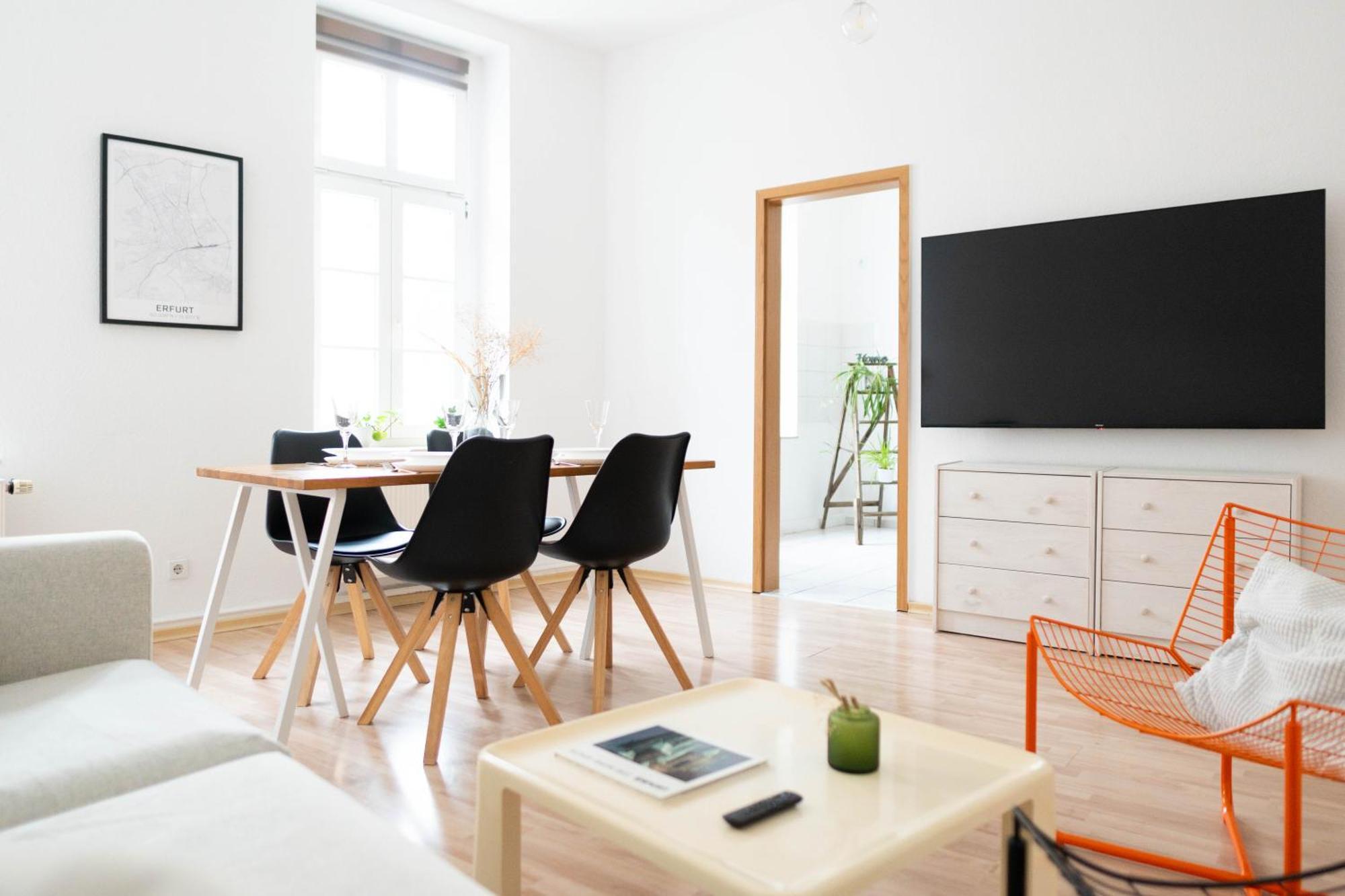 Grosse 3 Zimmer Wohnung Mit Netflix In Zentraler Lage Erfurt Dış mekan fotoğraf